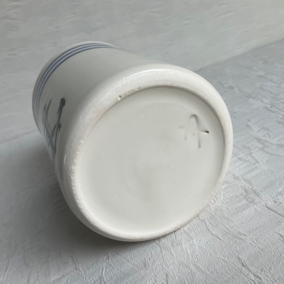 Pottery Anchor Mug Handcrafted Pottery Nautical Mug Large Capacity 1-of-a-kind - Picture 8 of 10